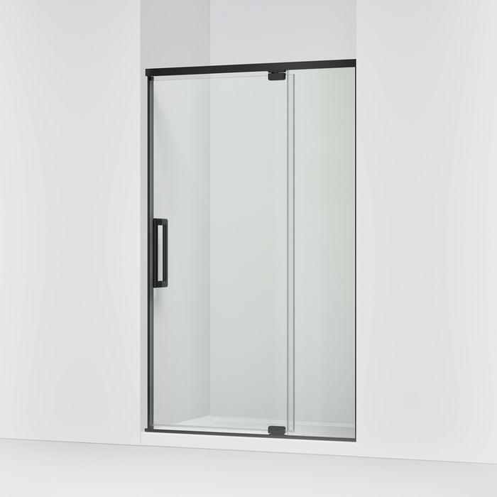 KOHLER K-CA37595-8L Statement 76" H pivot shower door with 5/16"-thick glass, matte black - view 4