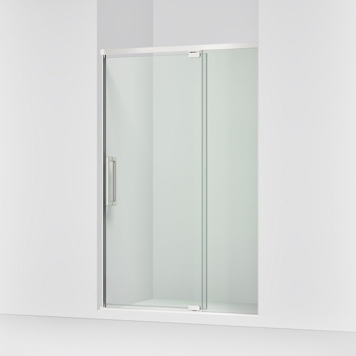 KOHLER K-CA37596-8L Statement 76" H pivot shower door with 5/16"-thick glass, bright polished silver - view 4