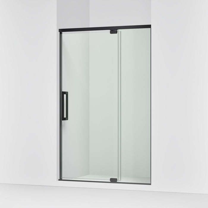 KOHLER K-CA37596-8L Statement 76" H pivot shower door with 5/16"-thick glass, matte black - view 4