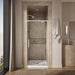 KOHLER K-CA37598-8L Statement 76" H pivot shower door with 5/16"-thick glass, bright polished silver - view 3
