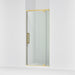 KOHLER K-CA37598-8L Statement 76" H pivot shower door with 5/16"-thick glass, vibrant brushed moderne brass - view 4