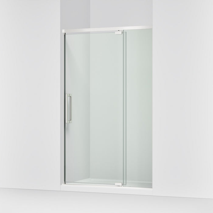 KOHLER K-CA37599-8L Statement 76" H pivot shower door with 5/16"-thick glass, bright polished silver - view 4