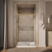 KOHLER K-CA37599-8L Statement 76" H pivot shower door with 5/16"-thick glass, vibrant brushed moderne brass - view 3