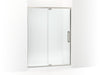 KOHLER K-CA37600-8L Statement 76" H pivot shower door with 5/16"-thick glass, anodized brushed nickel