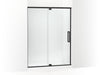 KOHLER K-CA37600-8L Statement 76" H pivot shower door with 5/16"-thick glass, matte black