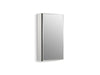 KOHLER K-CB-CLC1526FS CL Series 15" W x 26" H aluminum single-door medicine cabinet with mirrored door, beveled edges,...