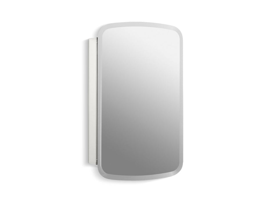 KOHLER K-CB-CLC2031BAN Bancroft 20" W x 31" H aluminum single-door medicine cabinet with mirrored door, beveled edges,...