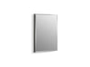 KOHLER K-CB-CLR1620FS CL Series 16" W x 20" H aluminum single-door medicine cabinet with mirrored door, beveled edges,...