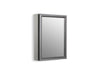KOHLER K-CB-CLW2026SS CL Series 20" W x 26" H aluminum single-door medicine cabinet with decorative silver framed...