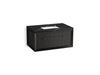 KOHLER K-CM33562-BD10 Enivo 36" Wall-hung Bathroom Vanity Cabinet with Sink and Quartz Top, Gloss Black - 3/4 view of product