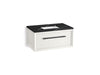 KOHLER K-CM33562-BD10 Enivo 36" Wall-hung Bathroom Vanity Cabinet with Sink and Quartz Top, White - 3/4 view of product
