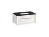 KOHLER K-CM33562-BD10 Enivo 36" Wall-hung Bathroom Vanity Cabinet with Sink and Quartz Top, White - 3/4 view of product