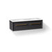 KOHLER K-CM33563-BD1 Enivo 60" wall-hung bathroom vanity cabinet with sinks and quartz top, gloss black