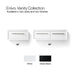 KOHLER K-CM33563-BD1 Enivo 60" wall-hung bathroom vanity cabinet with sinks and quartz top, gloss black - view 2