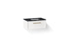 KOHLER K-CM33566-BD22 Lodern 36" Wall-hung Bathroom Vanity Cabinet with Sink and Quartz Top, Linen White - 3/4 view of produc