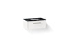 KOHLER K-CM33566-BD22 Lodern 36" Wall-hung Bathroom Vanity Cabinet with Sink and Quartz Top, Linen White - 3/4 view of produc