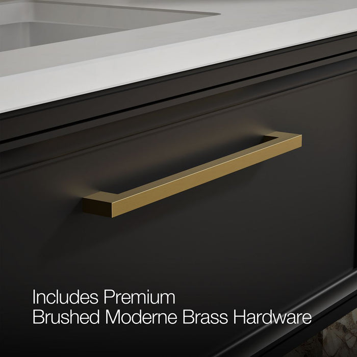 KOHLER K-CM33566-BD22 Lodern 36" Wall-hung Bathroom Vanity Cabinet with Sink and Quartz Top, Slate Grey - Detail image of a p