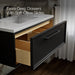 KOHLER K-CM33566-BD22 Lodern 36" Wall-hung Bathroom Vanity Cabinet with Sink and Quartz Top, Slate Grey - Shows close up deta