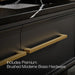 KOHLER K-CM33567-BD23 Lodern 60" Wall-hung Bathroom Vanity Cabinet with Sinks and Quartz Top, Slate Grey - Detail image of a 