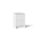 KOHLER K-CM39265-BD1 Statement 24" Bathroom Vanity Set with Sink and Quartz Top, White - 3/4 view of product