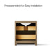KOHLER K-CM39266-BD1 Statement 30" Bathroom Vanity Set with Sink and Quartz Top, Pale Oak - back view of product