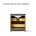 KOHLER K-CM39266-BD1 Statement 30" Bathroom Vanity Set with Sink and Quartz Top, Pale Oak - back view of product