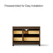 KOHLER K-CM39268-BD1 Statement 48" Bathroom Vanity Set with Sink and Quartz Top, Draper Oak - back view of product