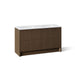 KOHLER K-CM39269-BD1 Statement 60" Bathroom Vanity Set with Sinks and Quartz Top, Draper Oak - 3/4 view of product