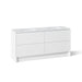 KOHLER K-CM39270-BD1 Statement 72" Bathroom Vanity Set with Sinks and Quartz Top, White - 3/4 view of product