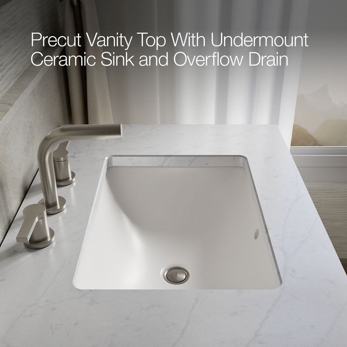 KOHLER K-CM99530-BD1 Poplin 30" bathroom vanity cabinet with sink and quartz top