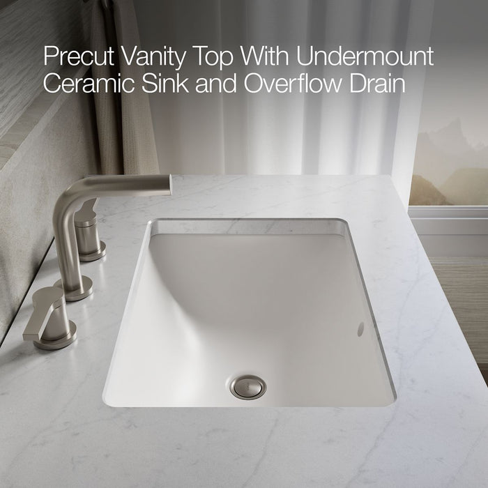 KOHLER K-CM99530-BD1 Poplin 30" bathroom vanity cabinet with sink and quartz top