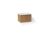 KOHLER K-CM99541-BD1 Jute 31" wall-hung bathroom vanity cabinet with sink and quartz top, walnut flax