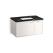 KOHLER K-CM99543-BD14 Jute 36" Wall-hung Bathroom Vanity Cabinet with Sink and Quartz Top, Linen White - 3/4 view of product