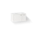 KOHLER K-CM99543-BD1 Jute 36" wall-hung bathroom vanity cabinet with sink and quartz top, linen white