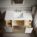 KOHLER K-CM99544-BD1 Jute 48" wall-hung bathroom vanity cabinet with sink and quartz top, linen white - view 3