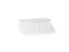 KOHLER K-CM99548-BD1 Jute 60" wall-hung bathroom vanity cabinet with sinks and quartz top, linen white
