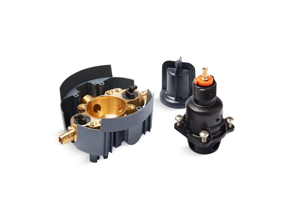 KOHLER K-P8304-US Rite-Temp Valve body and pressure-balancing cartridge kit with service stops and PEX expansion...