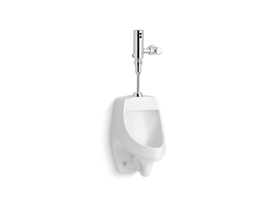 KOHLER K-PR5016-T2D Dexter High-efficiency urinal with Mach Tripoint touchless DC 0.5 gpf flushometer, not applicable