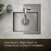 KOHLER K-RH20908-1 Lyric 15" Top-/under-mount Single-bowl Bar Sink, Stainless Steel - Detail image of a product feature