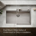 KOHLER K-RH23374-4PC Lyric Workstation 33" Top-/undermount Single-bowl Kitchen Sink, Stainless Steel - Detail image of a prod