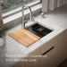 KOHLER K-RH23375-4PC Lyric Workstation 27" Top-/undermount Single-bowl Kitchen Sink, Stainless Steel - image focused on singl