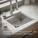 KOHLER K-RH23377-1PC Lyric Workstation 20-1/2" Top-/under-mount Single-bowl Bar Sink, Stainless Steel - Detail image of a pro
