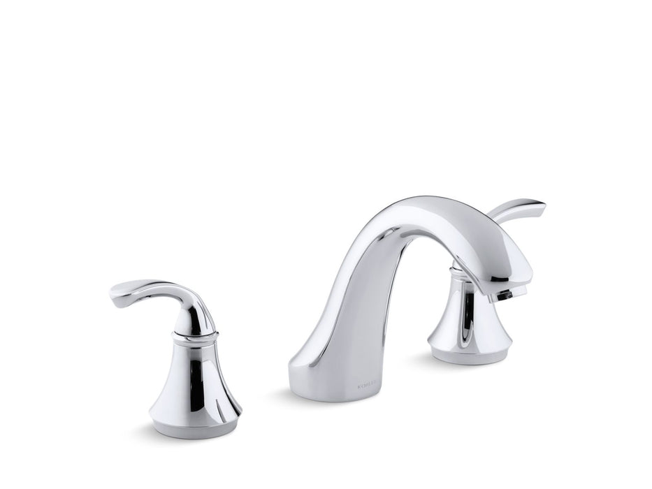 KOHLER K-T10278-4 Forté Sculpted Deck-mount bath faucet trim for high-flow valve, valve not included, polished chrome
