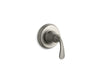 KOHLER K-T10290-4 Forté MasterShower transfer valve trim, vibrant brushed nickel