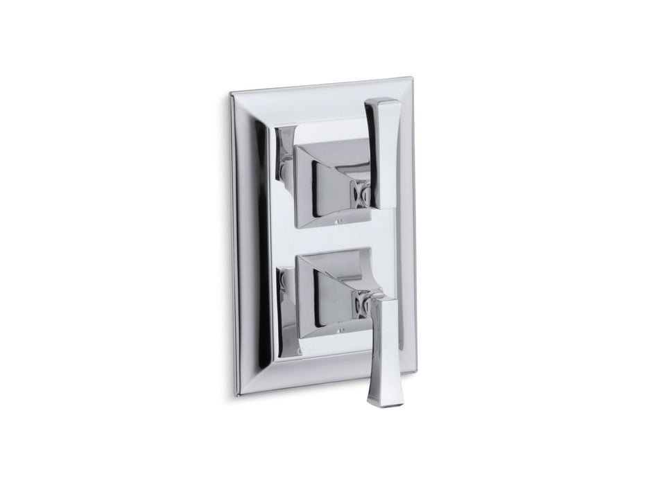 KOHLER K-T10422-4V Memoirs MasterShower temperature and volume control valve trim, polished chrome