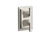 KOHLER K-T10422-4V Memoirs MasterShower temperature and volume control valve trim, vibrant brushed nickel