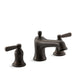 KOHLER K-T10592-4 Bancroft Deck-mount bath faucet trim with diverter, oil rubbed bronze