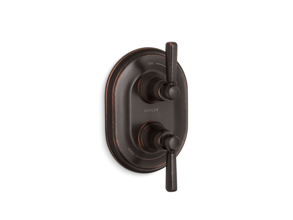 KOHLER K-T10594-4 Bancroft MasterShower temperature and volume control valve trim, oil rubbed bronze