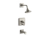 KOHLER K-T13133-4A Pinstripe Rite-Temp bath and shower trim kit with push-button diverter and lever handle, 2.5 gpm,...