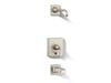 KOHLER K-T13133-4AL Pinstripe Rite-Temp bath and shower trim kit with push-button diverter and lever handle, without...